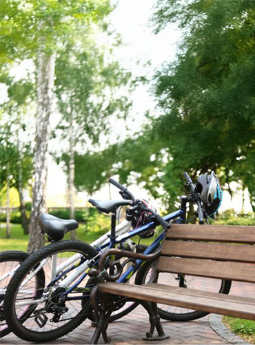 Cykelparkering för park och stad
